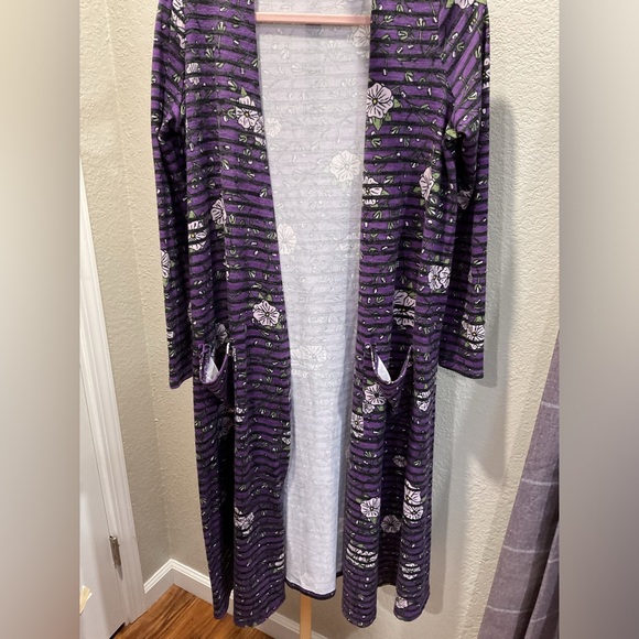 Lularoe Purple Knit Cardigan Size Medium - Picture 4 of 6